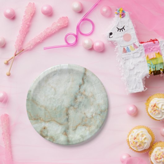 Weiße Marmelade Pappteller (Party)