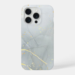 Weiße Marmor-Chic-Glitter iPhone 15 Pro Hülle