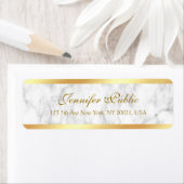 Weiße Marmor-Gold-Handschrift-Schrift Elegant (Insitu)