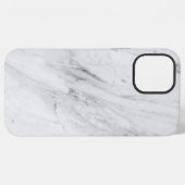 Weiße Marmor iPhone Hülle (Rückseite (Horizontal))