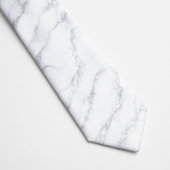 Weiße Marmor Krawatte | Eleganter Carrara Stein