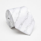 Weiße Marmor Krawatte | Eleganter Carrara Stein