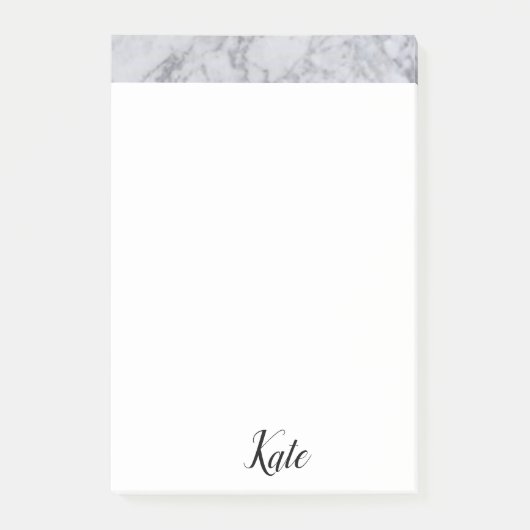 Weiße Marmor nach der Notiz (Vorderseite)