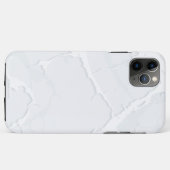 Weiße Marmor-Schrott Elegant Case-Mate iPhone Hülle (Rückseite (Horizontal))