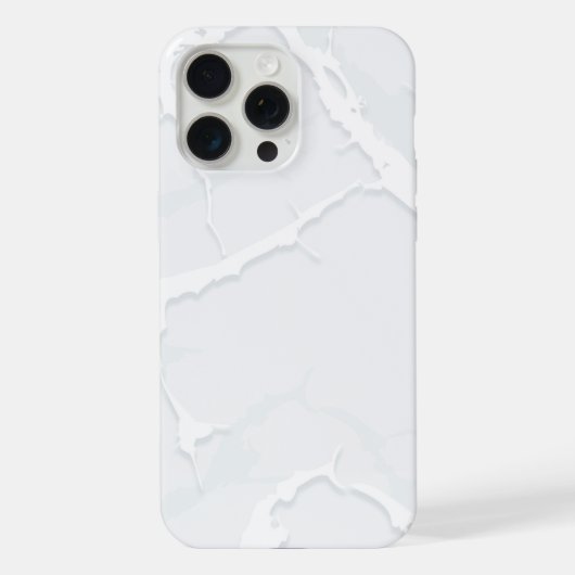 Weiße Marmor-Schrott Elegant iPhone Hülle (Rückseite)