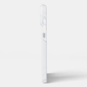 Weiße Marmor-Schrott Elegant iPhone Hülle (Linke Seite)