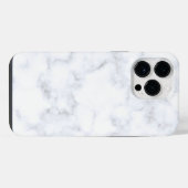 Weiße Marmor-Trend iPhone Hülle (Rückseite (Horizontal))