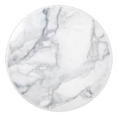 Weiße Marmorbeschaffenheit Keramikknauf (Vorderseite)