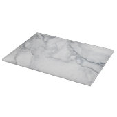 Weiße Marmorbeschaffenheit Schneidebrett (Ecke)