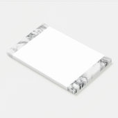 Weiße Marmorrahmen Post it Notes Post-it Klebezettel (angewinkelt)