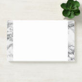 Weiße Marmorrahmen Post it Notes Post-it Klebezettel (Büro)