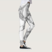 Weiße MarmorsteinLeggings für Leggings (Rechts)