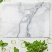 Weiße Marmorstruktur Geschirrtuch (Gefaltet)