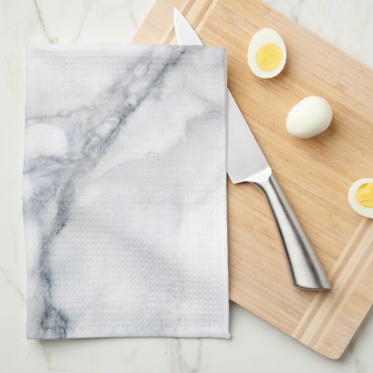 Weiße Marmorstruktur Geschirrtuch (Viertel Falte)