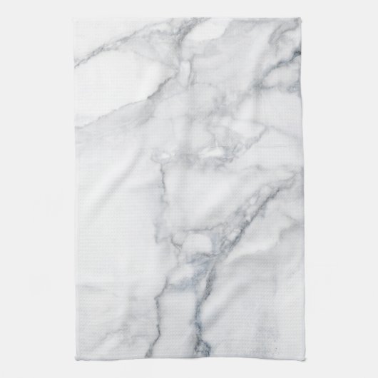 Weiße Marmorstruktur Geschirrtuch (Vertikal)