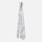 Weiße Marmorstruktur Krawatte (Rückseite)
