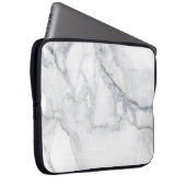 Weiße Marmorstruktur Laptopschutzhülle (Vorne Rechts)