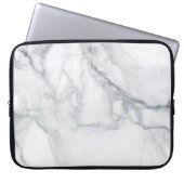 Weiße Marmorstruktur Laptopschutzhülle (Vorderseite)