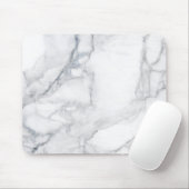 Weiße Marmorstruktur Mousepad (Mit Mouse)