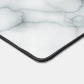 weiße Marmorstruktur Schreibtischunterlage (Ecke)