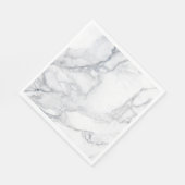 Weiße Marmorstruktur Serviette (Ecke)