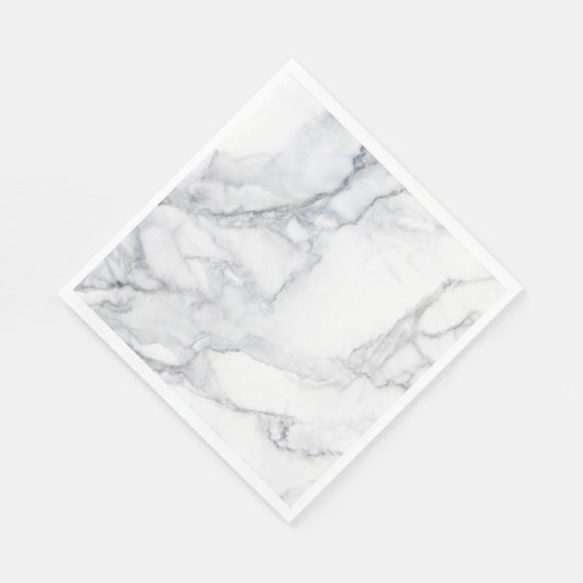 Weiße Marmorstruktur Serviette (Ecke)