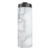 Weiße Marmorstruktur Thermosbecher (Vorderseite)