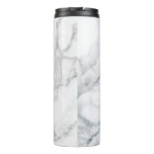 Weiße Marmorstruktur Thermosbecher (Rückseite)