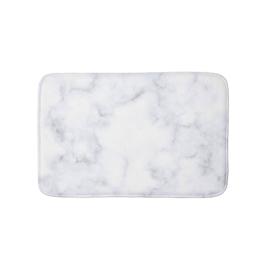 weiße Marmortextur Badematte (Vorderseite)