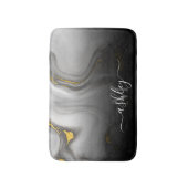 weiße Marmortextur Badematte (Vorderseite Vertikal)