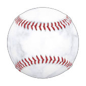 weiße Marmortextur Baseball (Rückseite)