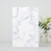 weiße Marmortextur Briefpapier (Stehend Vorderseite)