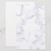 weiße Marmortextur Briefpapier (Vorne/Hinten)