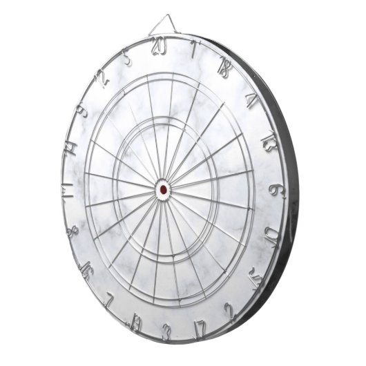 weiße Marmortextur Dartscheibe (Vorderseite rechts)