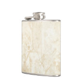 weiße Marmortextur Flachmann (Links)