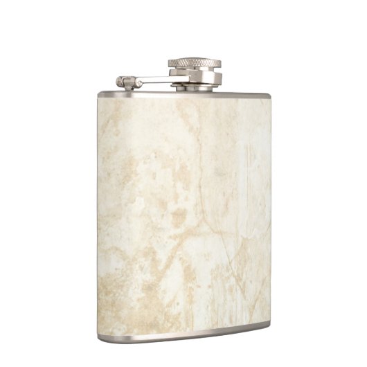 weiße Marmortextur Flachmann (Rechts)