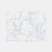 weiße Marmortextur Fleecedecke (Vorderseite (Horizontal))