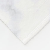 weiße Marmortextur Fleecedecke (Ecke)