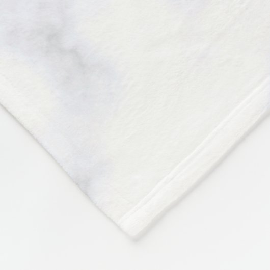 weiße Marmortextur Fleecedecke (Ecke)