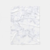 weiße Marmortextur Fleecedecke (Vorderseite)