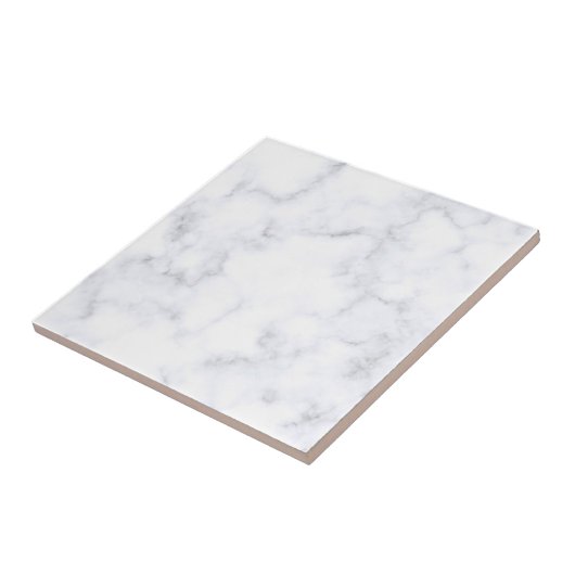 weiße Marmortextur Fliese (Seite)