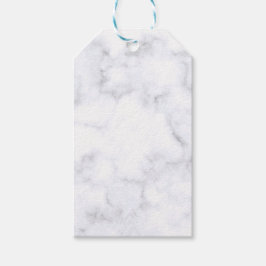 weiße Marmortextur Geschenkanhänger