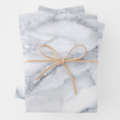 weiße Marmortextur Geschenkpapier Set (Beispiel)