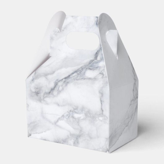 weiße Marmortextur Geschenkschachtel (Rückseite)