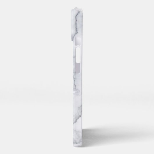 weiße Marmortextur iPhone Hülle (Linke Seite)