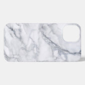 weiße Marmortextur iPhone Hülle (Rückseite (Horizontal))