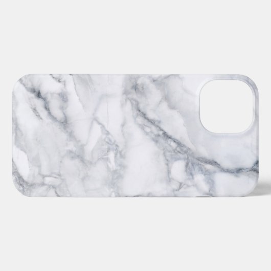 weiße Marmortextur iPhone Hülle (Rückseite (Horizontal))