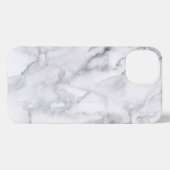 weiße Marmortextur iPhone Hülle (Rückseite (Horizontal))
