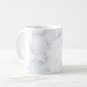 weiße Marmortextur Kaffeetasse (Vorderseite Links)