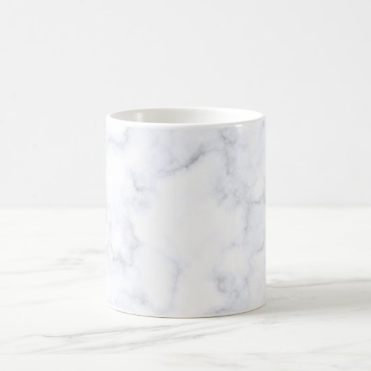 weiße Marmortextur Kaffeetasse (Mittel)